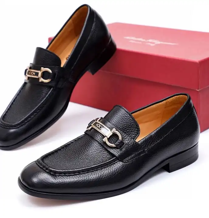 hype Ferragamo Leather Shoes