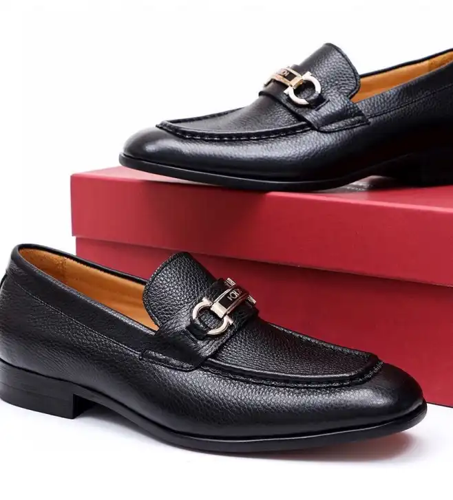 hype Ferragamo Leather Shoes