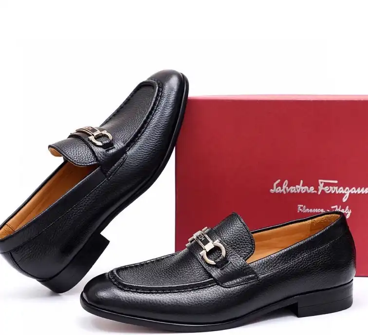 hype Ferragamo Leather Shoes