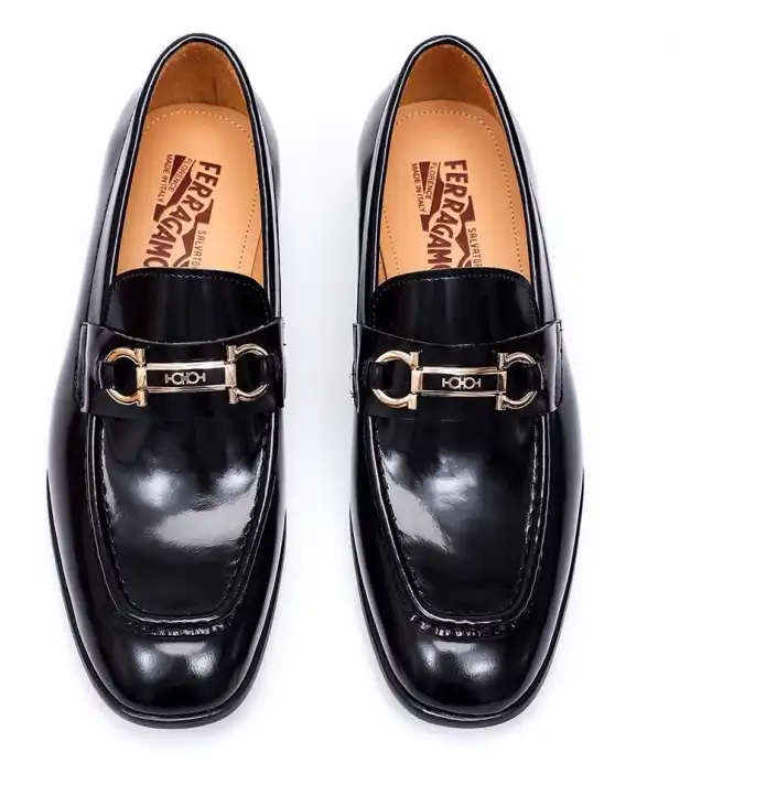 hype Ferragamo Leather Shoes