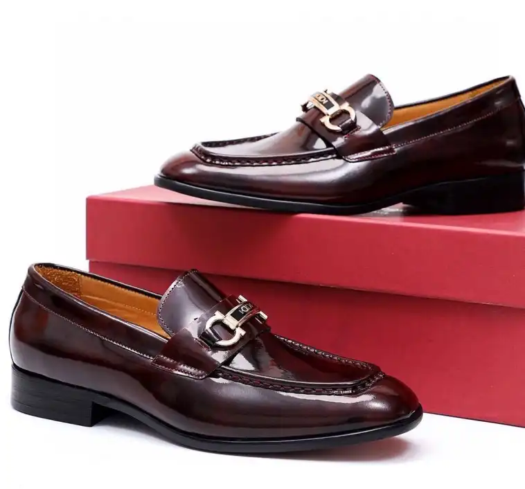 hype Ferragamo Leather Shoes