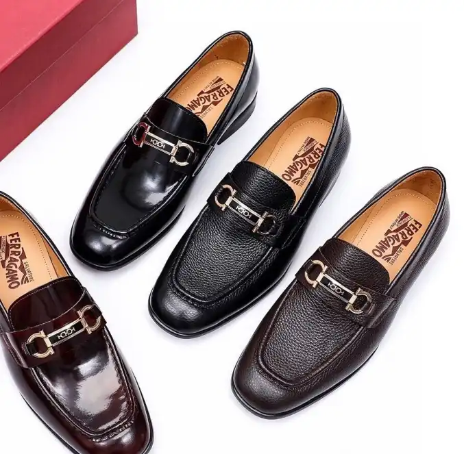 hype Ferragamo Leather Shoes