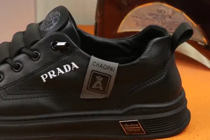 hype Prada Leather Shoes