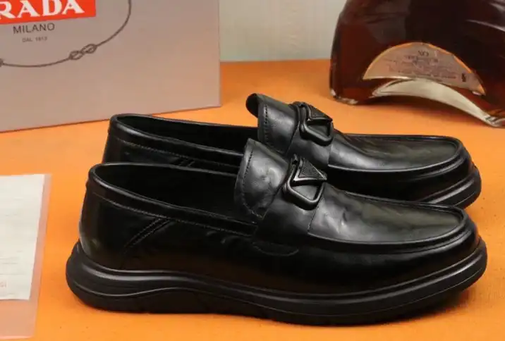 hype Prada Leather Shoes