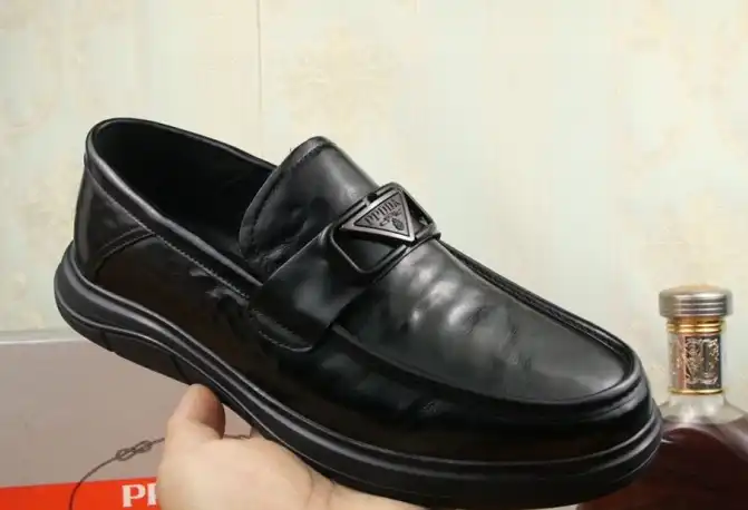 hype Prada Leather Shoes