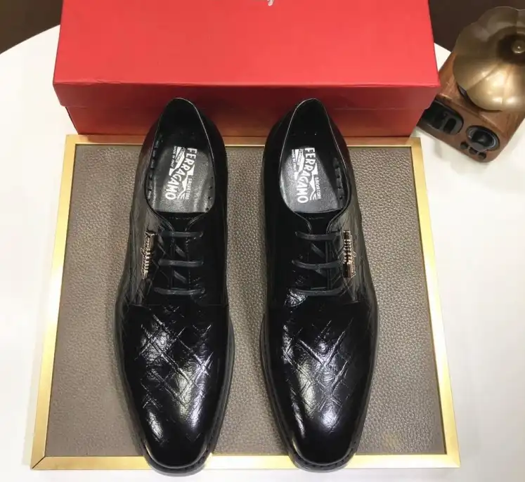 hype Ferragamo Leather Shoes