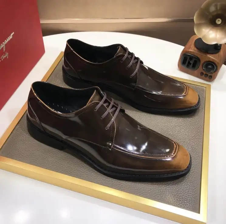 hype Ferragamo Leather Shoes