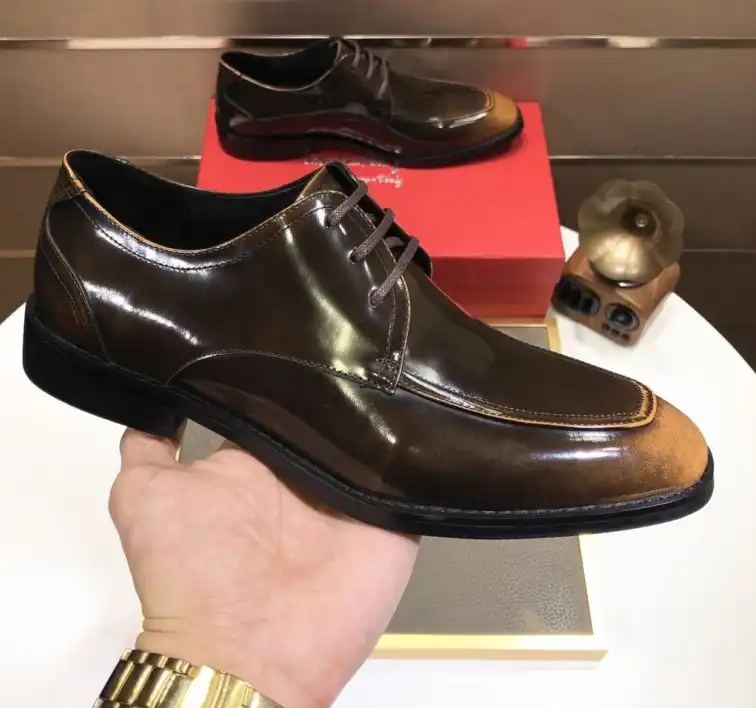 hype Ferragamo Leather Shoes