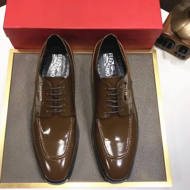 hype Ferragamo Leather Shoes