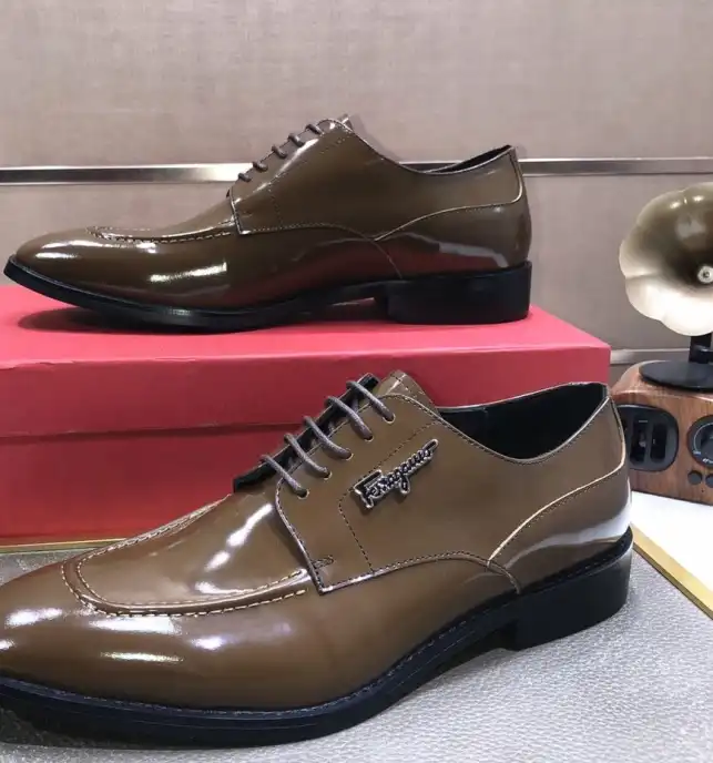 hype Ferragamo Leather Shoes