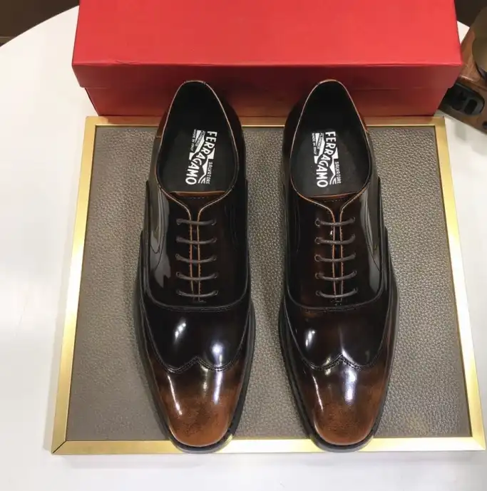 hype Ferragamo Leather Shoes