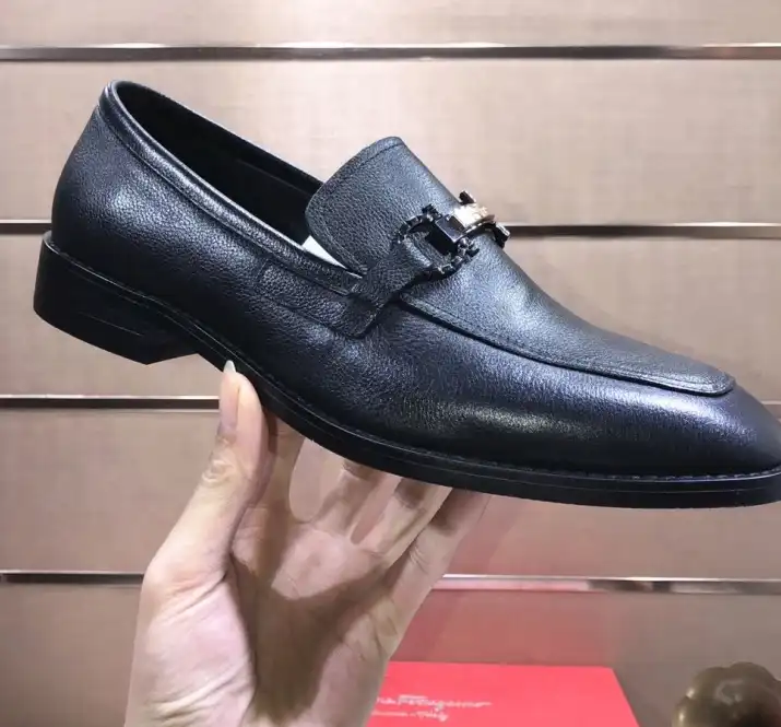 hype Ferragamo Leather Shoes