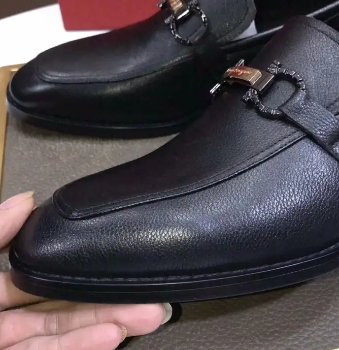 hype Ferragamo Leather Shoes