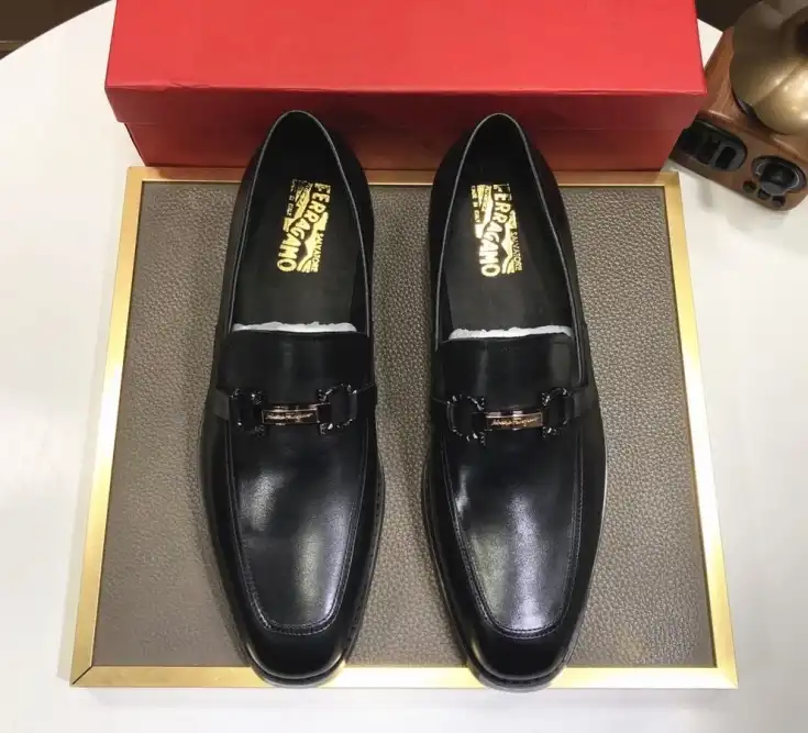 hype Ferragamo Leather Shoes