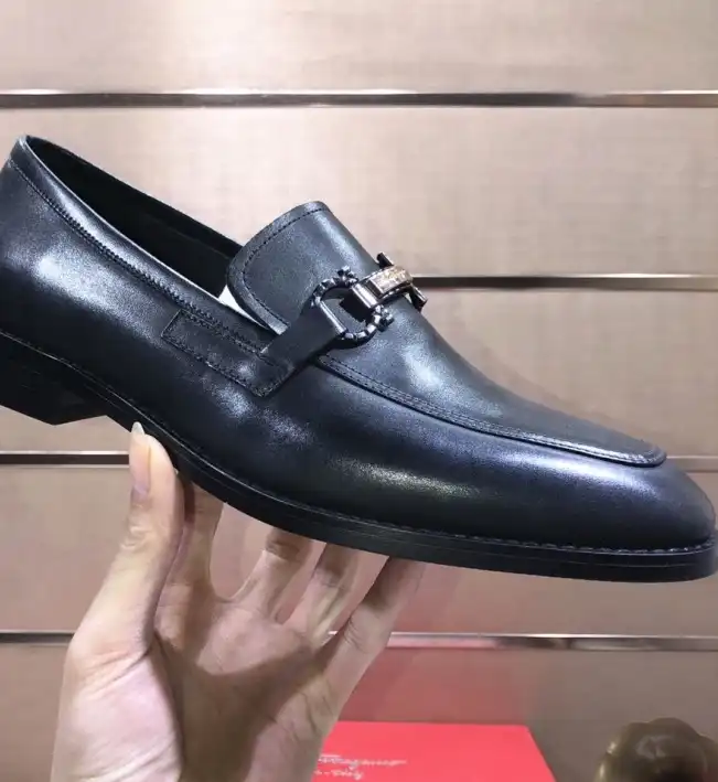 hype Ferragamo Leather Shoes