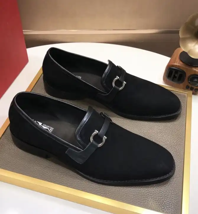 hype Ferragamo Leather Shoes