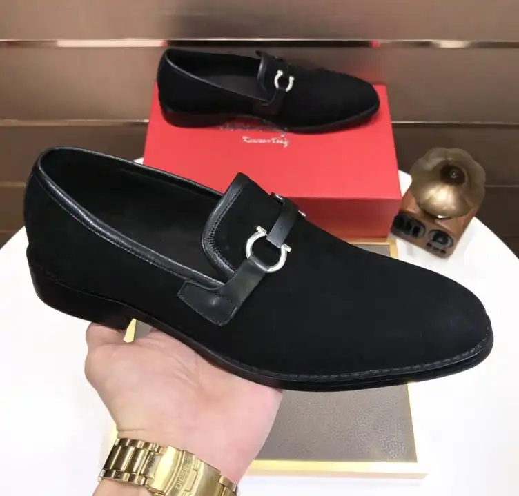 hype Ferragamo Leather Shoes