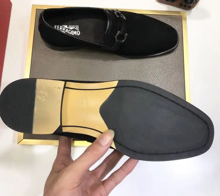 hype Ferragamo Leather Shoes