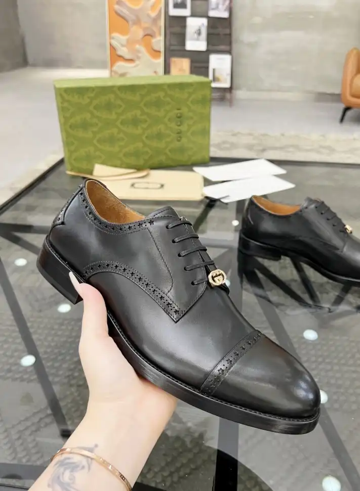 hype Gucci Leather Shoes