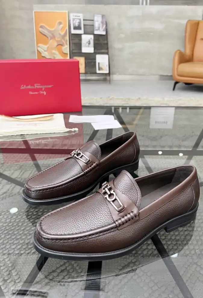 hype Ferragamo Leather Shoes