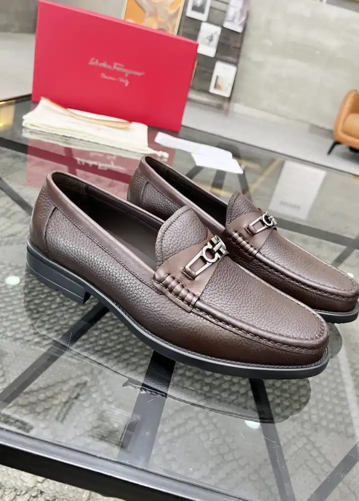 hype Ferragamo Leather Shoes