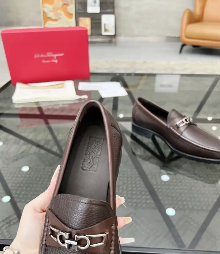 hype Ferragamo Leather Shoes