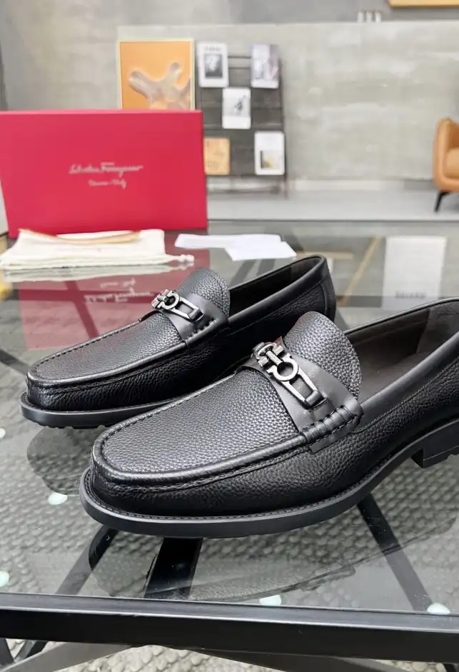 hype Ferragamo Leather Shoes