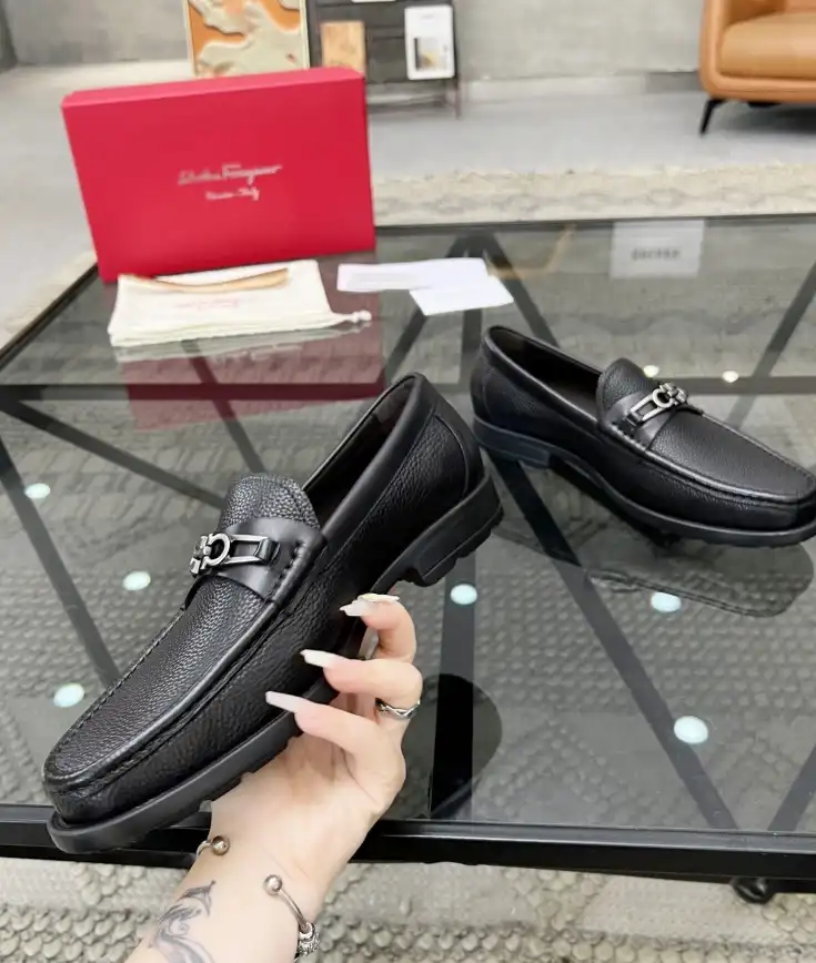 hype Ferragamo Leather Shoes