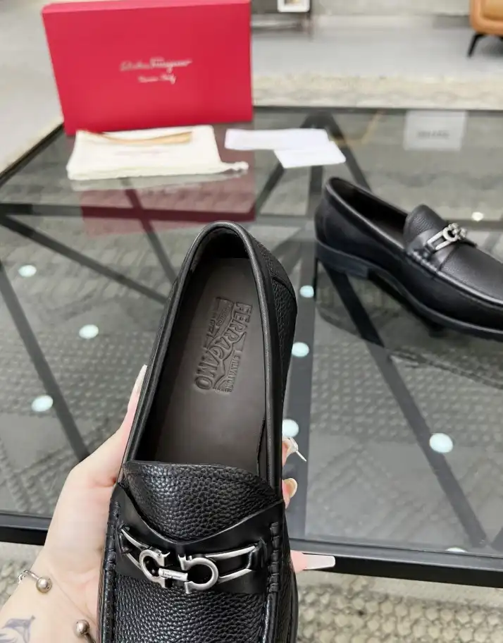 hype Ferragamo Leather Shoes