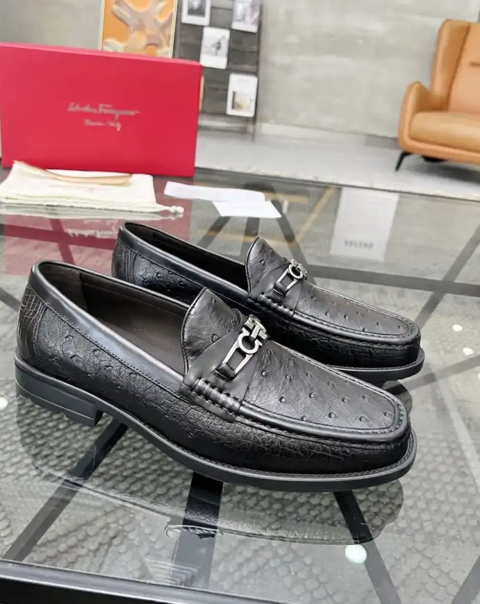 hype Ferragamo Leather Shoes