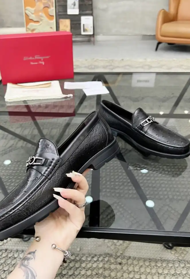 hype Ferragamo Leather Shoes