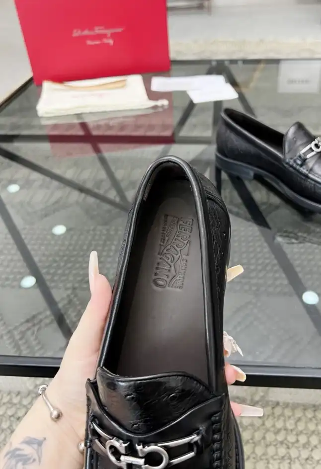 hype Ferragamo Leather Shoes