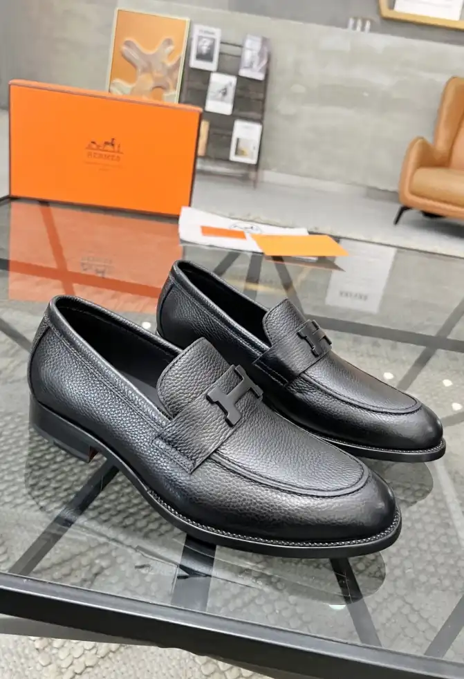 hype Hermes Leather Shoes