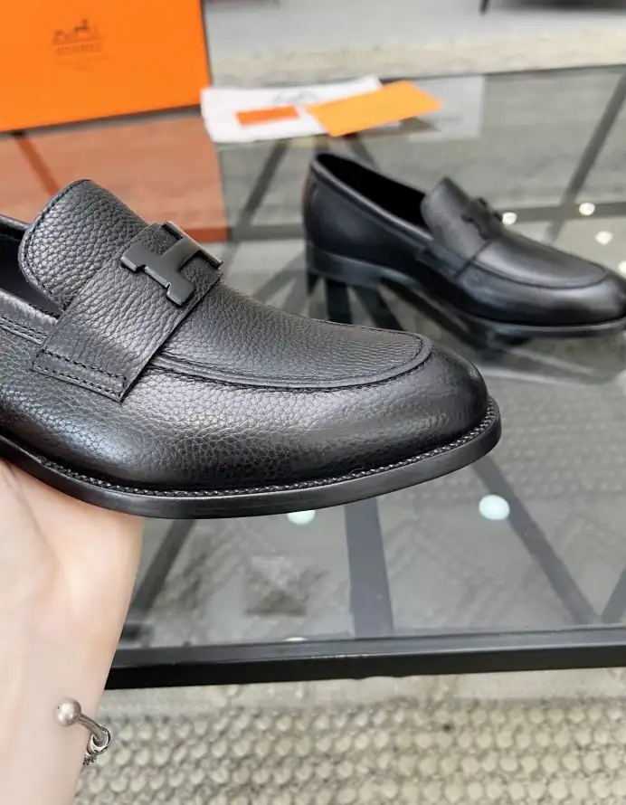 hype Hermes Leather Shoes