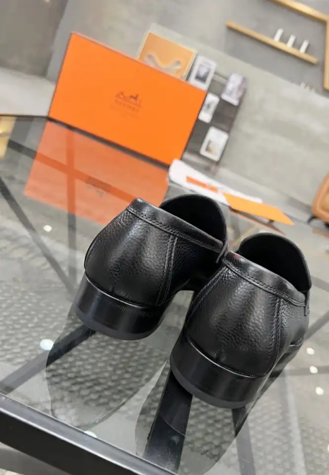 hype Hermes Leather Shoes