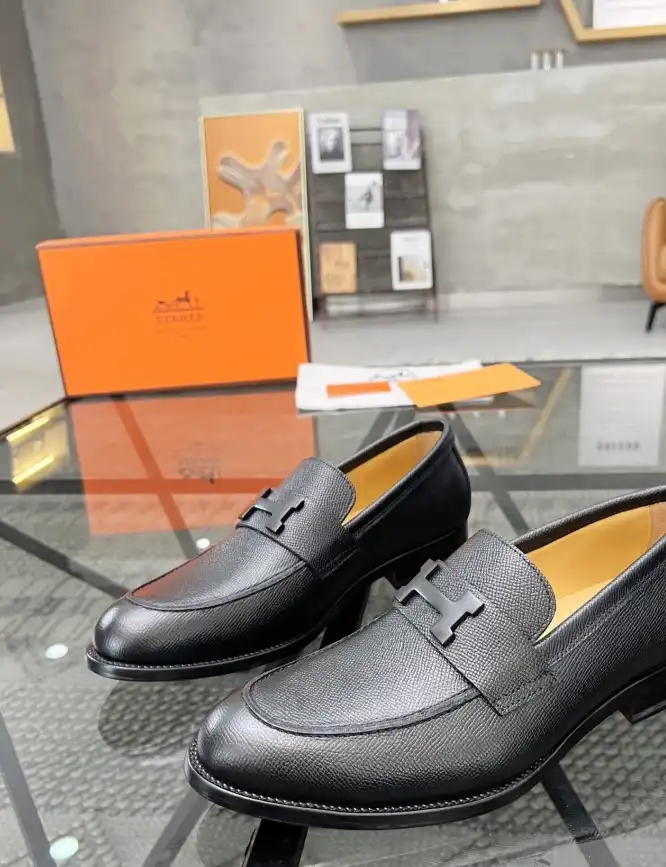 hype Hermes Leather Shoes