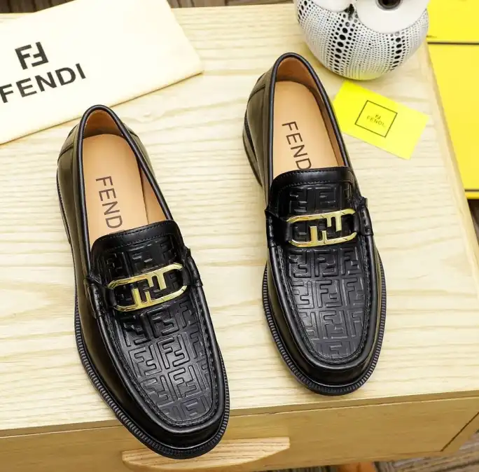 hype Fendi Leather Shoes