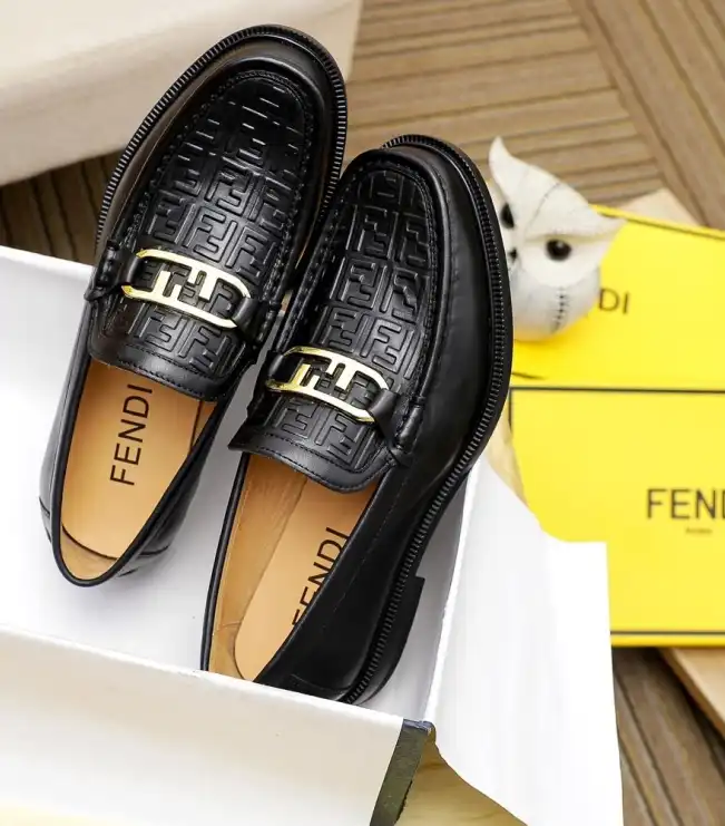 hype Fendi Leather Shoes