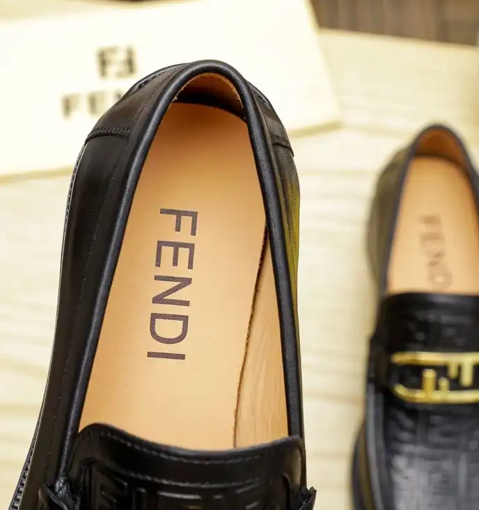 hype Fendi Leather Shoes