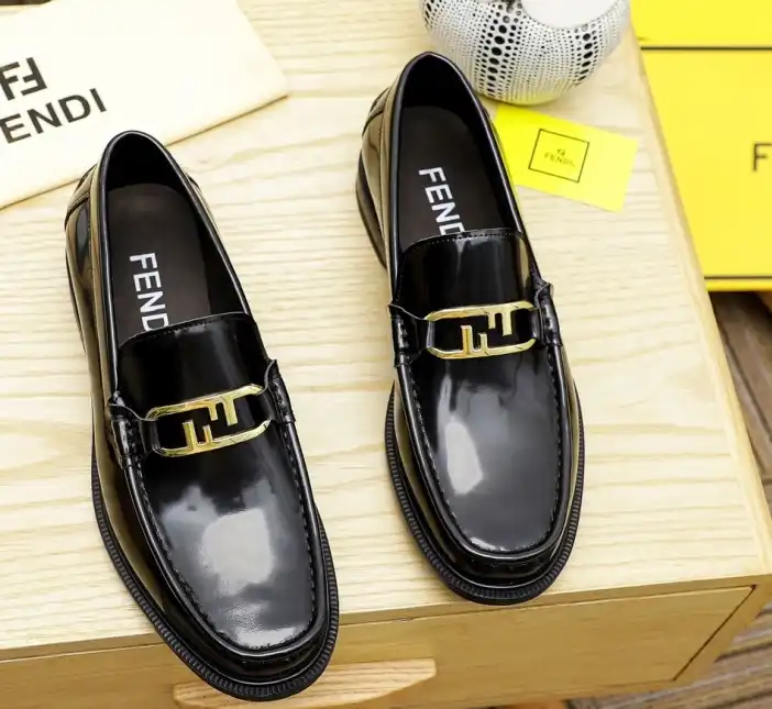 hype Fendi Leather Shoes