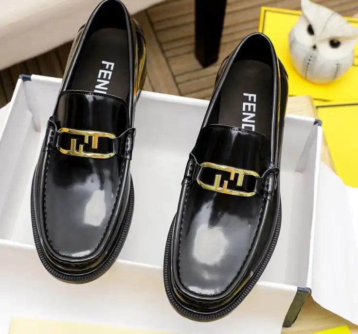 hype Fendi Leather Shoes