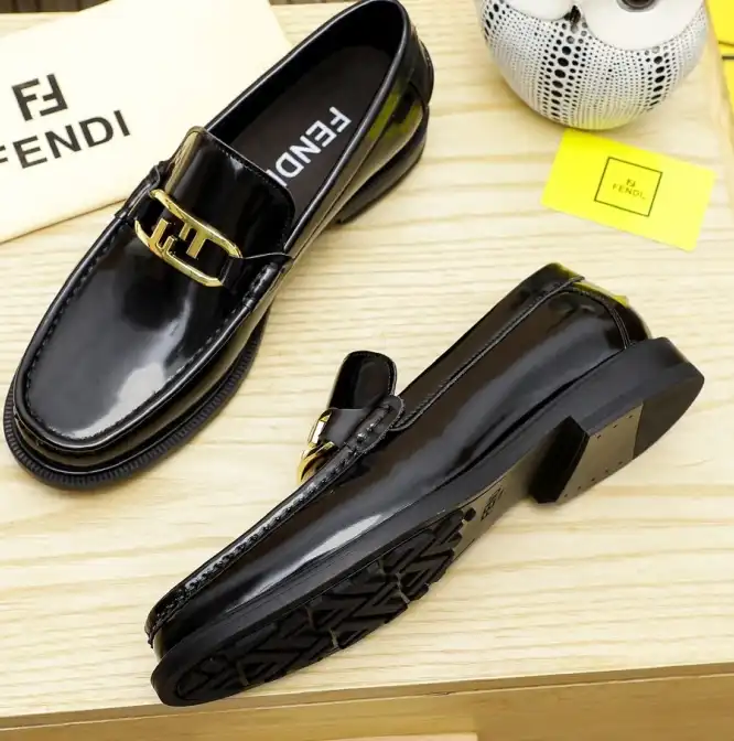 hype Fendi Leather Shoes