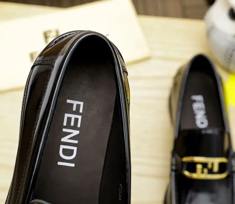 hype Fendi Leather Shoes