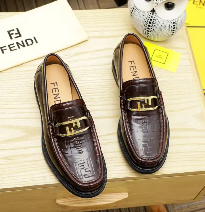 hype Fendi Leather Shoes