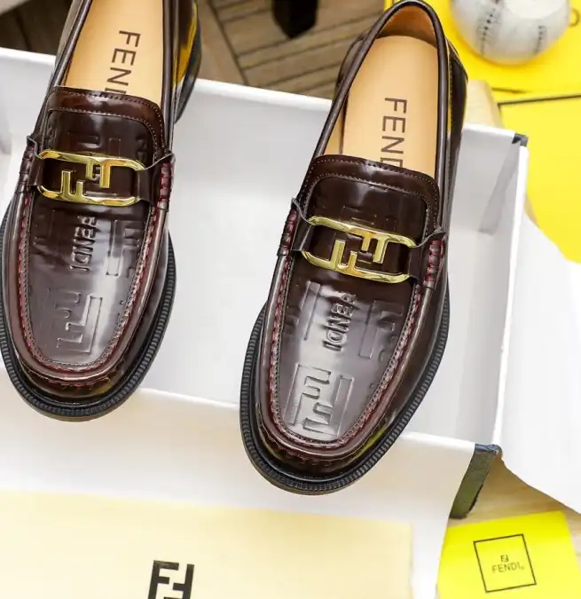 hype Fendi Leather Shoes