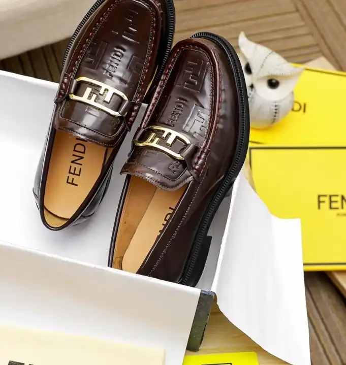 hype Fendi Leather Shoes