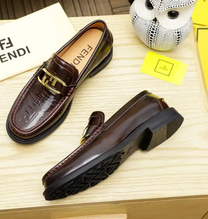 hype Fendi Leather Shoes