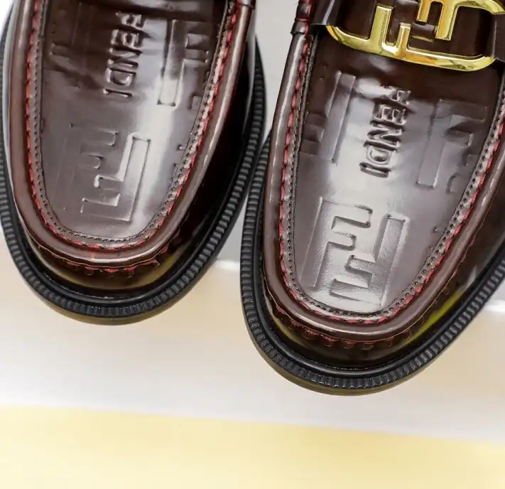 hype Fendi Leather Shoes