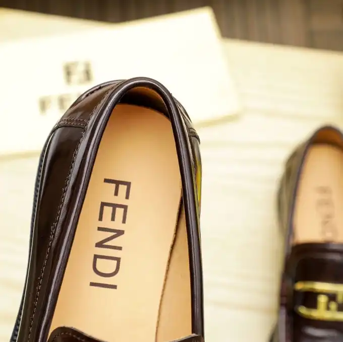 hype Fendi Leather Shoes