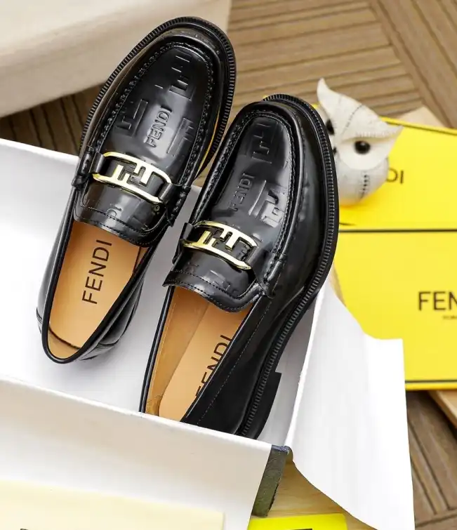 hype Fendi Leather Shoes